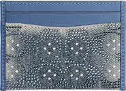 COACH Essential Crystal Signature Denim Card Case