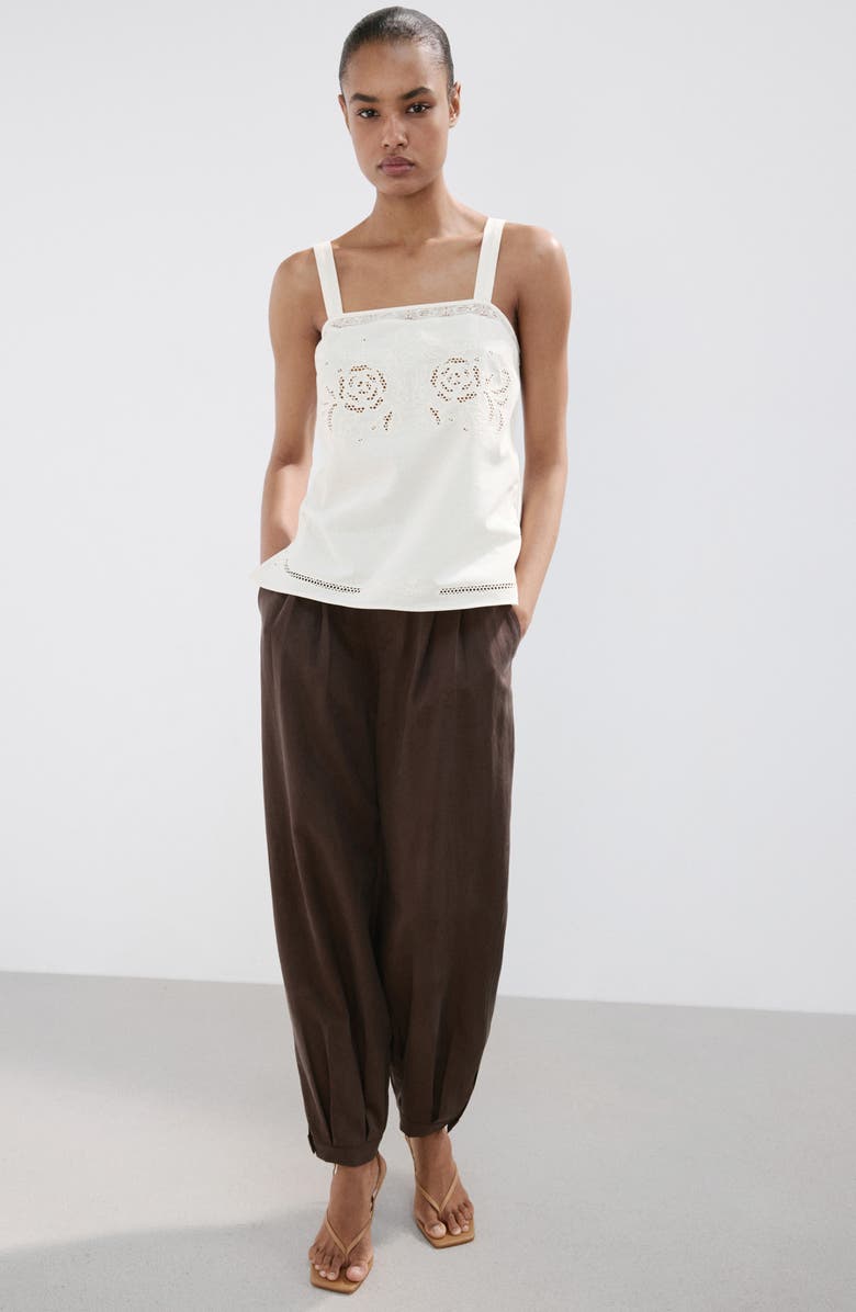 MANGO Embroidered Tank, Alternate, color,