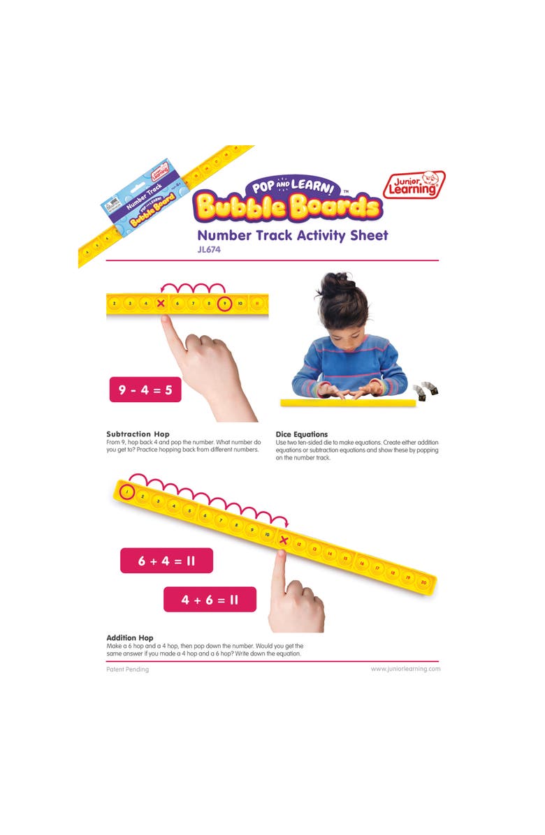 Pop
Learn Bubble Board Number Track Bubble Board, Alternate, color,