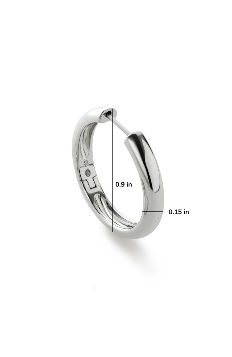 Ana Luisa Hoop Earrings - Giulia Large Silver, Alternate, color, Silver