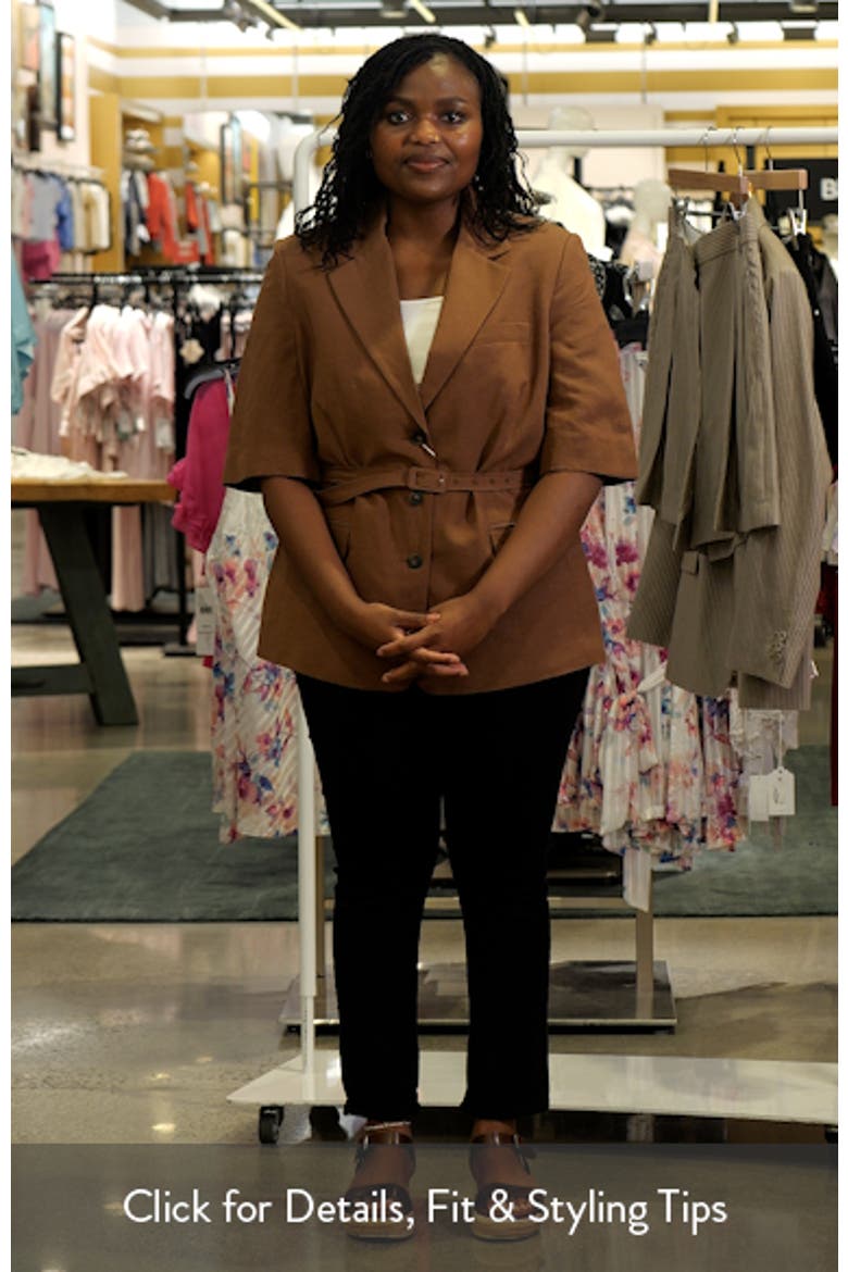 Argelia Short Sleeve Belted Blazer video