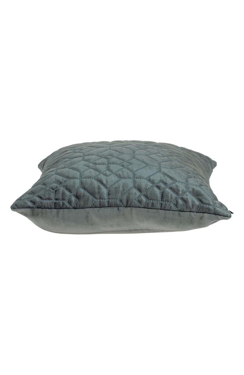 PARKLAND COLLECTION Sora Quilted Throw Pillow, Alternate, color, Charcoal