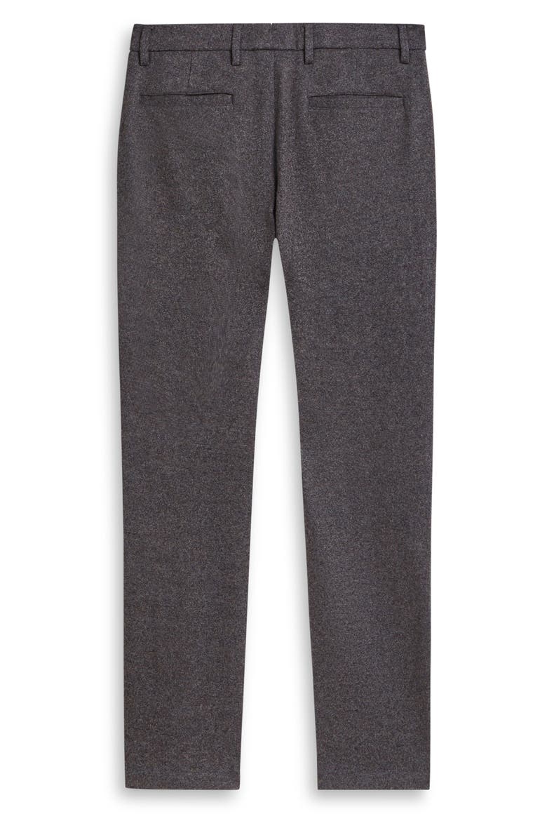 Flat Front Wool & Cotton Blend Chino Pants, Alternate, color, ZINC