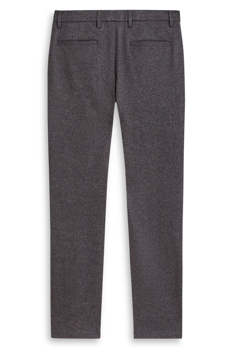 Bugatchi Flat Front Wool & Cotton Blend Chino Pants, Alternate, color, Zinc