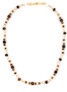 Panacea Mixed Stone & Freshwater Pearl Beaded Necklace