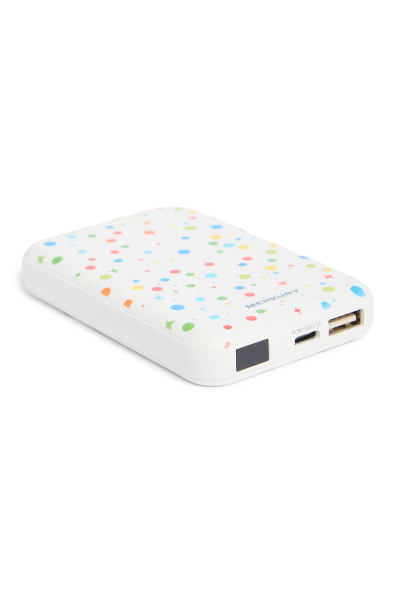 5000mAh Wireless Power Bank, Alternate, color, SPLASH DOTS