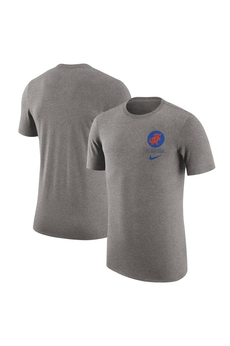 Men's Nike Heather Gray Florida Gators Retro Tri-Blend T-Shirt, Main, color, Heather Gray