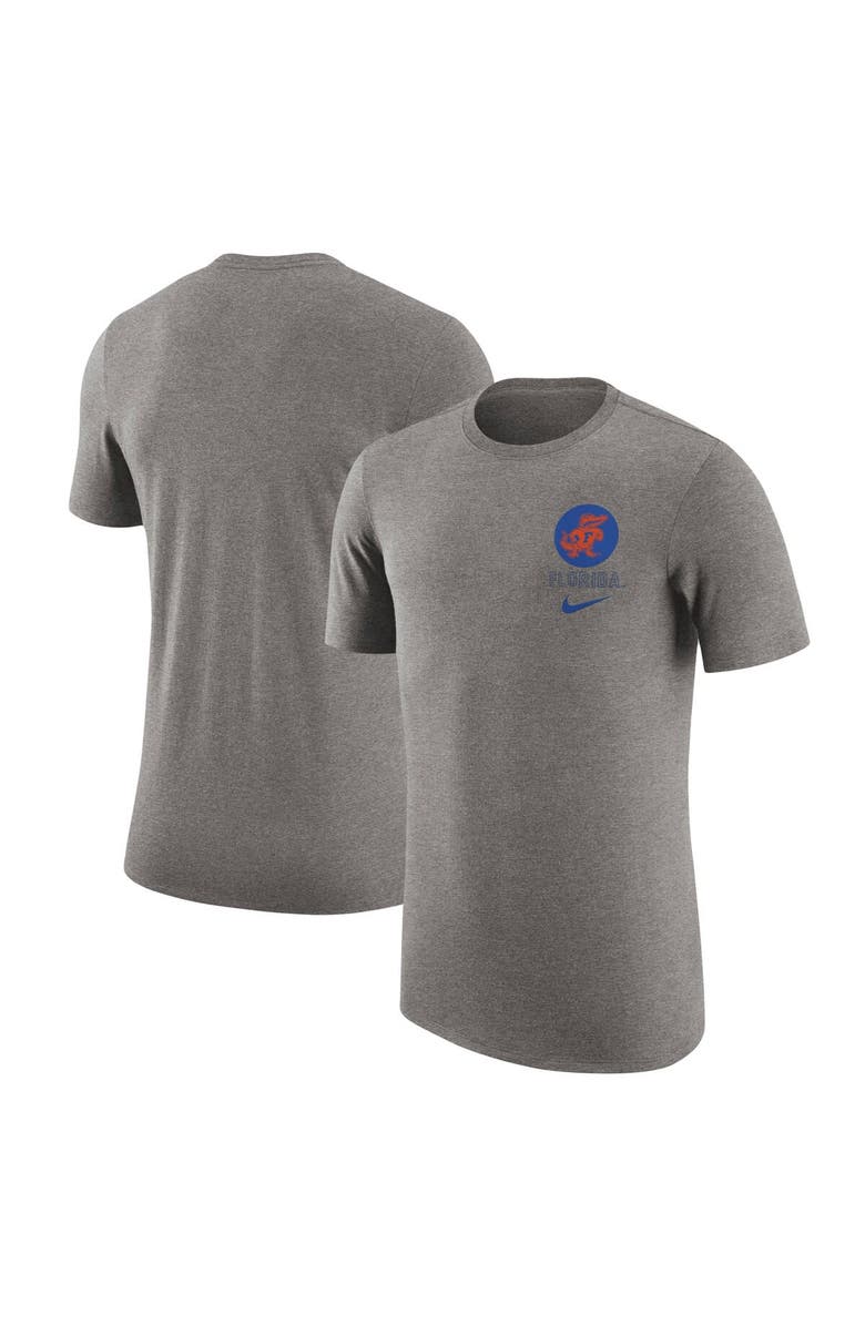 Nike Men's Nike Heather Gray Florida Gators Retro Tri-Blend T-Shirt, Main, color, Heather Gray