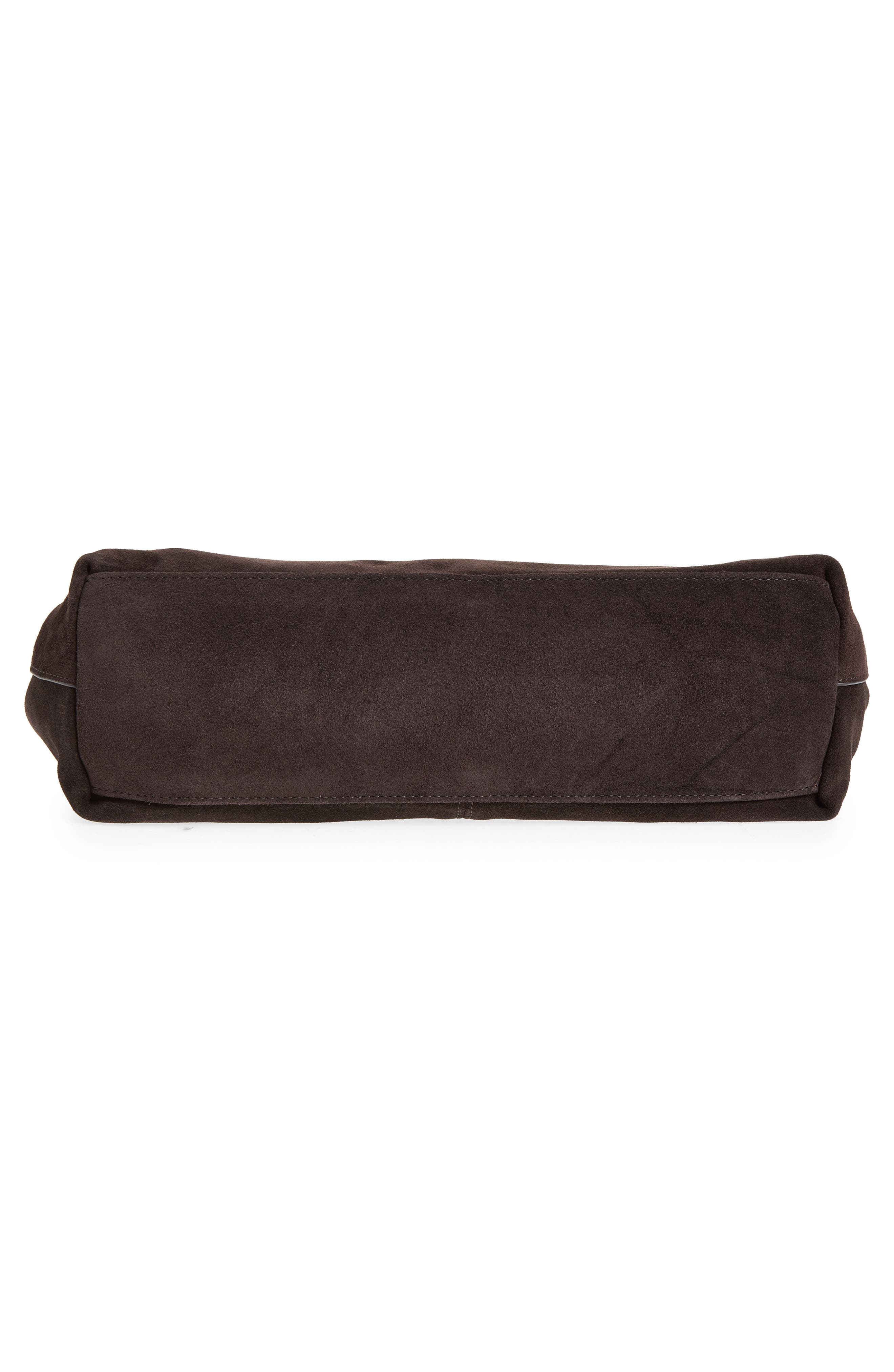 Chus Suede Shoulder Bag, Alternate, color, CHOCOLATE