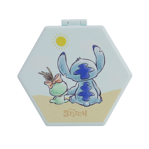 Stitch "beach Day" Hexagon Compact Mirror