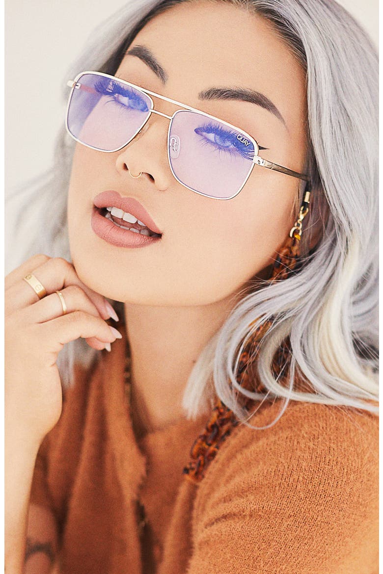 Poster Boy Mini 56mm Optical Glasses, Alternate, color, GOLD/ CLEAR