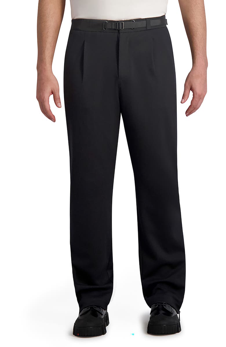 KARL LAGERFELD PARIS Pleated Stretch Dress Pants, Main, color,