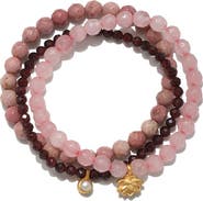 Satya Jewelry Manifest Love Gemstone Bracelet Set