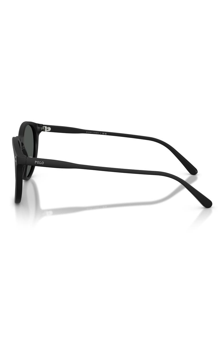 50mm Phantos Sunglasses, Alternate, color, MATTE BLACK / GREY