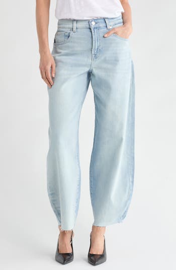 7 For All Mankind Bonnie Curvilinear Barrel Leg Jeans