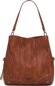 Desigual Medium Embroidered Faux Leather Handbag