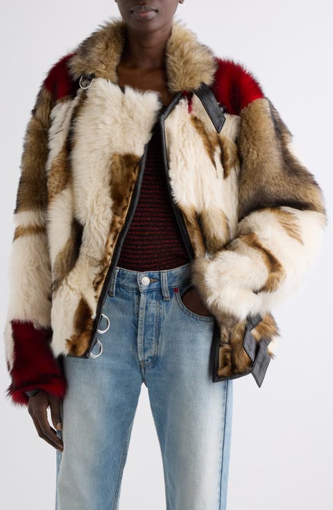Roama Print Genuine Shearling Jacket