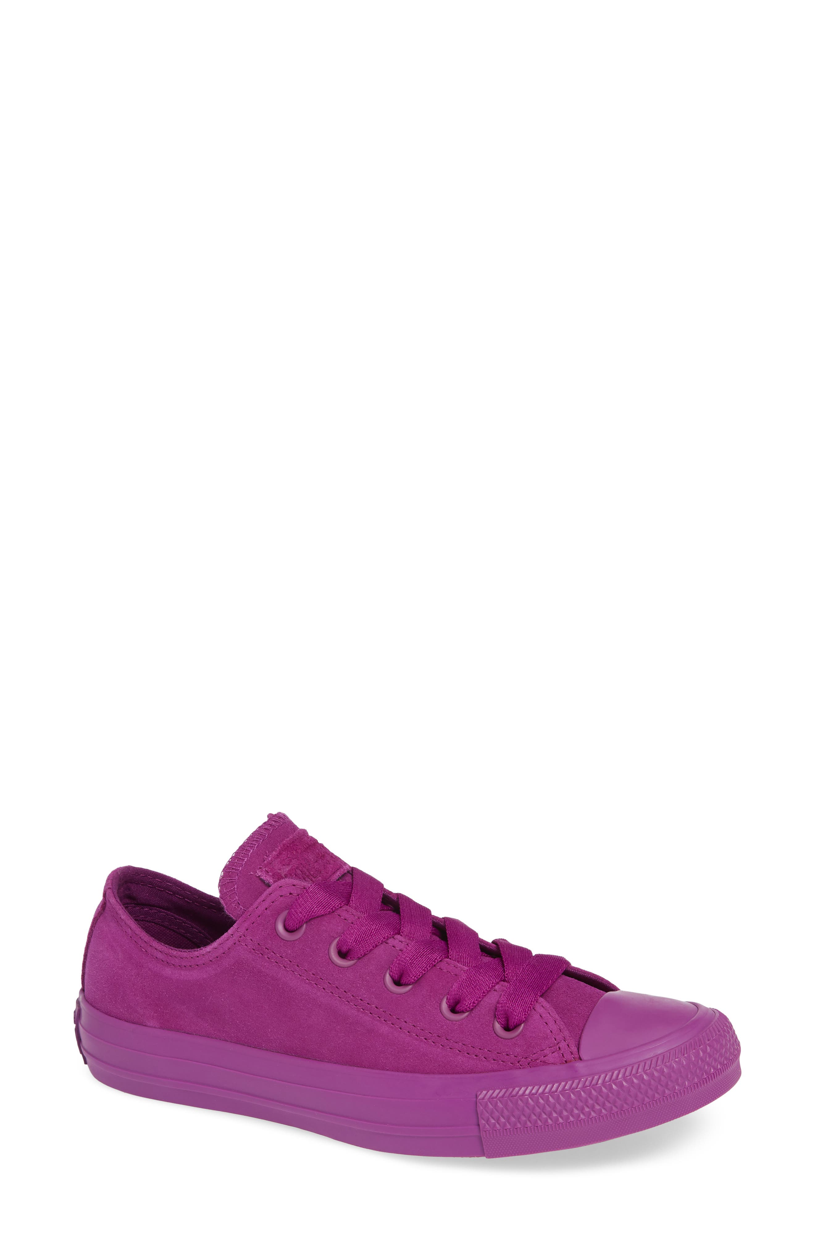 Chuck Taylor® All Star® Ox Sneaker, Main, color, ICON VIOLET SUEDE