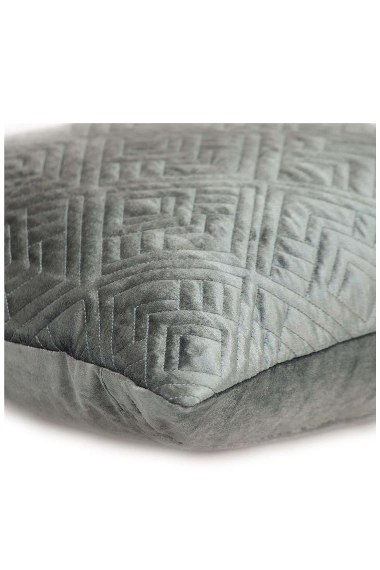 Eris Square Throw Pillow, Alternate, color, GRAY