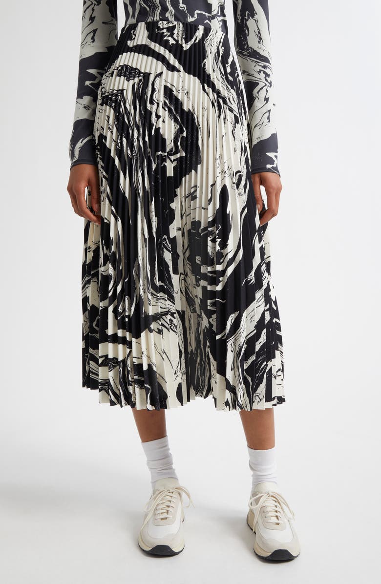Marimekko Myy Marras Pleated Maxi Skirt, Main, color,