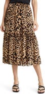KOBI HALPERIN Flora Tiered Midi Skirt