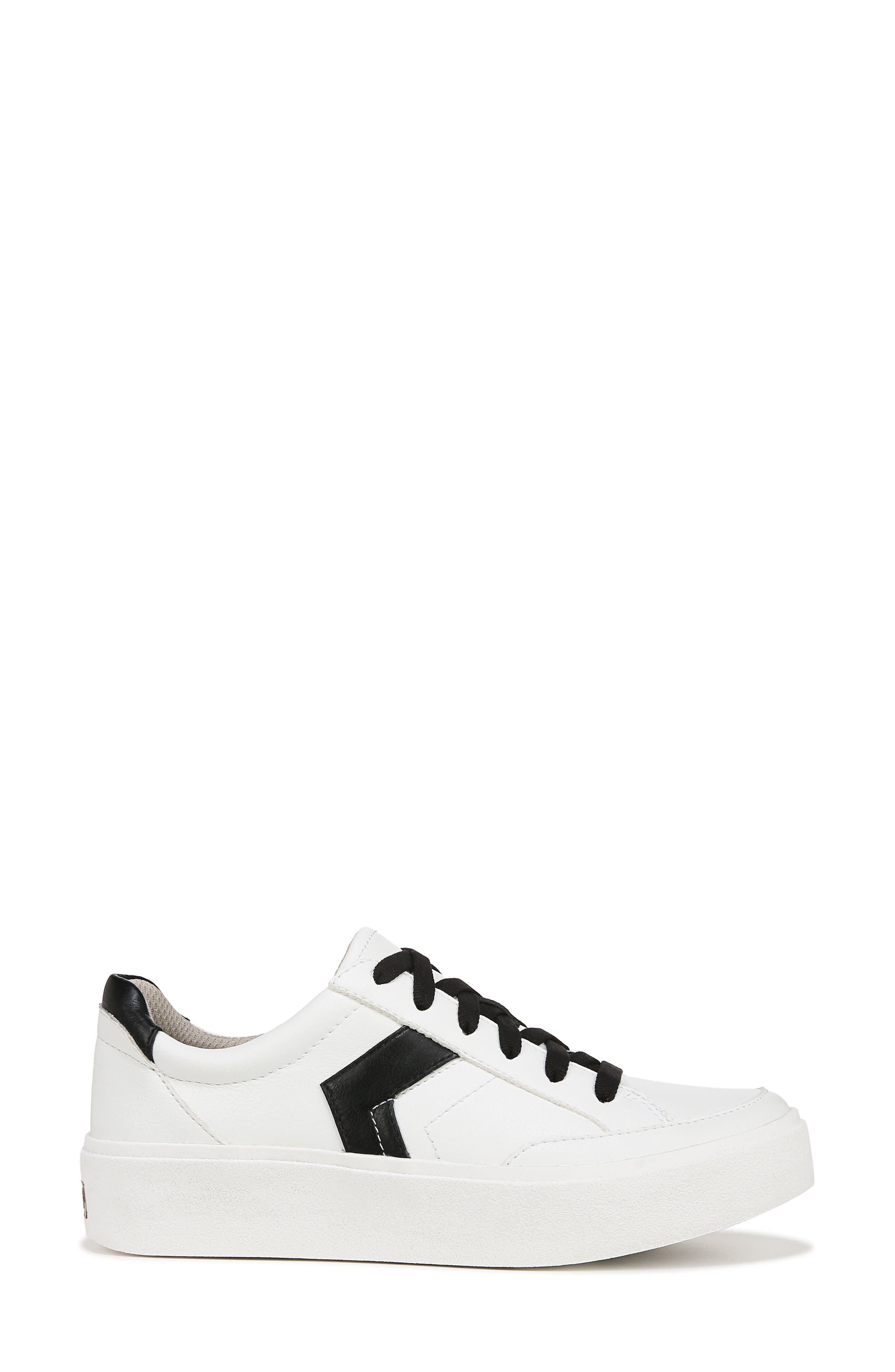 Madison Lace Platform Sneaker, Alternate, color, WHITE BLACK
