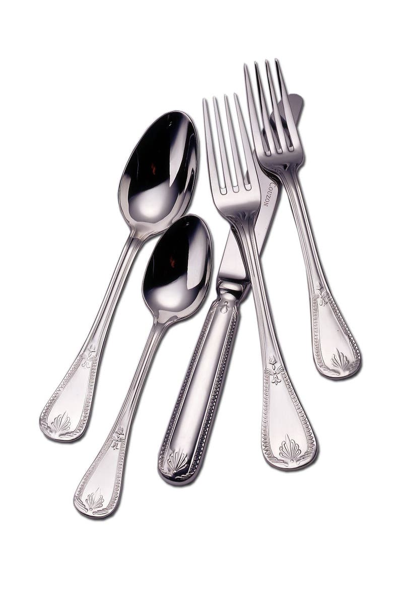 Couzon Consul 5 Piece Place Setting, Main, color, Stainless Steel
