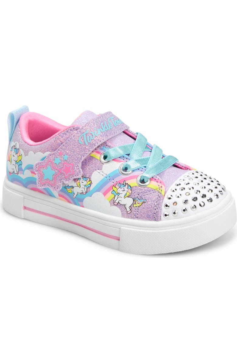 SKECHERS Twinkle Sparks Light-Up Sneaker, Main, color, Lvmt-Laven