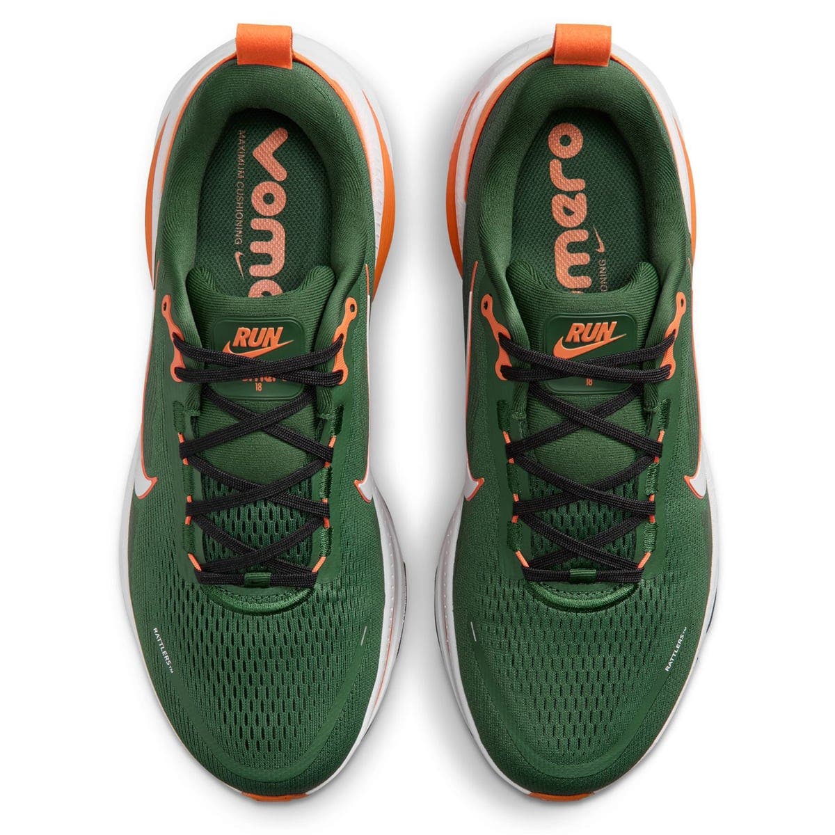 Men's Nike Florida A&M Rattlers Vomero 18 Running Shoes, Alternate, color, Green