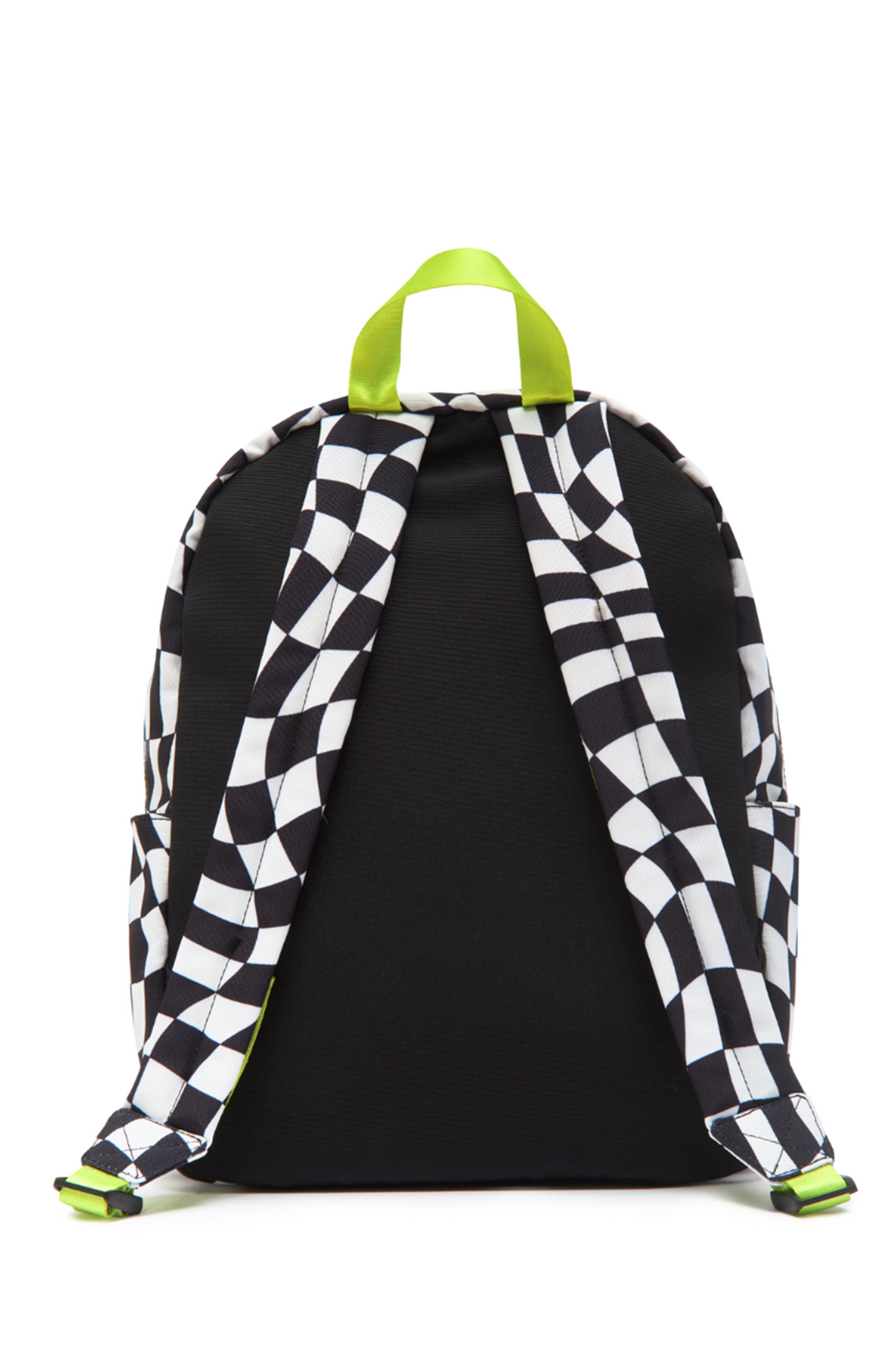 Little Chicken KIDS PATCHED BACKPACK, Alternate, color, Black White Checkered