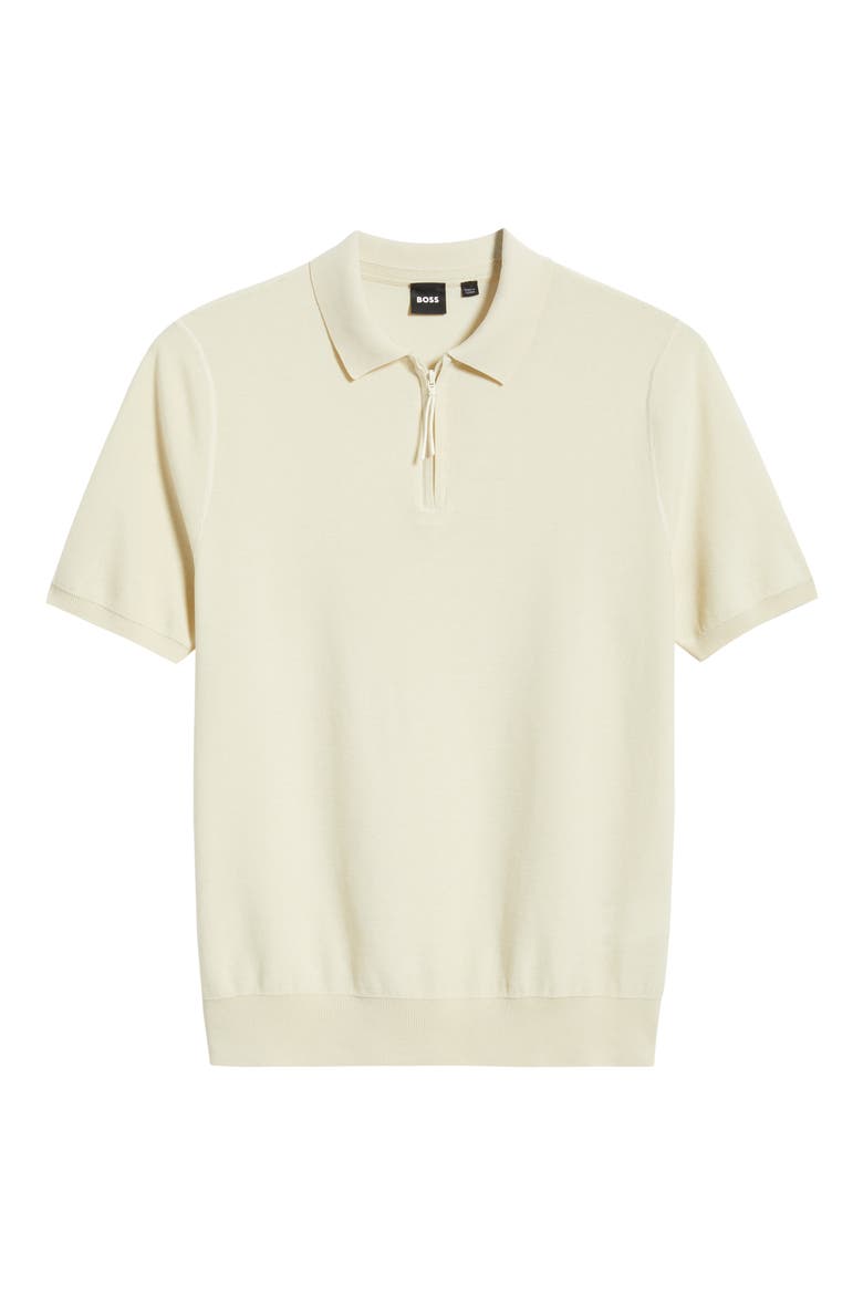 Imartino Piqué Zip Polo, Alternate, color, OPEN WHITE