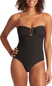 Sea Level U-Bar Bandeau One-Piece Swimsuit