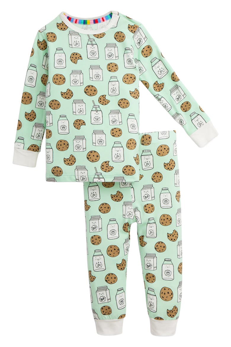 Kids' Legendairy Two-Piece Fitted Pajamas, Main, color, GREEN