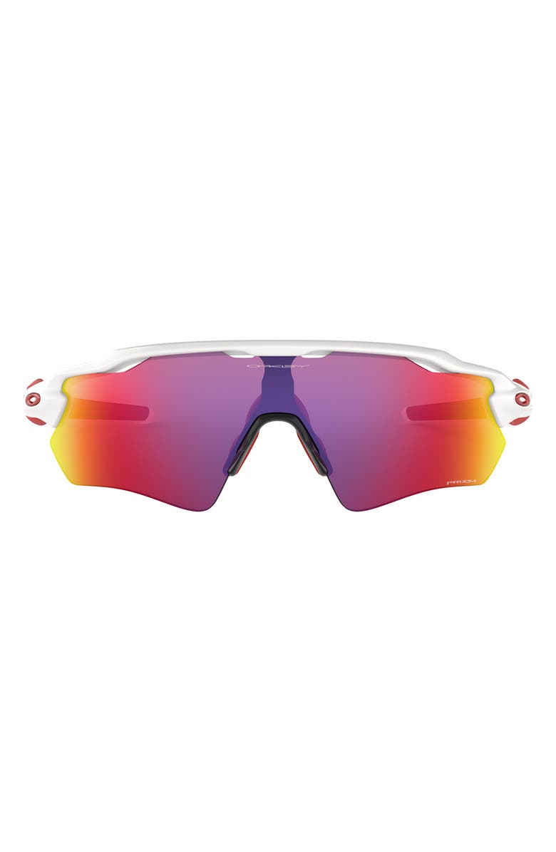 Oakley Radar<sup>®</sup> EV Path<sup>®</sup> 38mm Prizm<sup>™</sup> Wrap Shield Sunglasses, Main, color, White