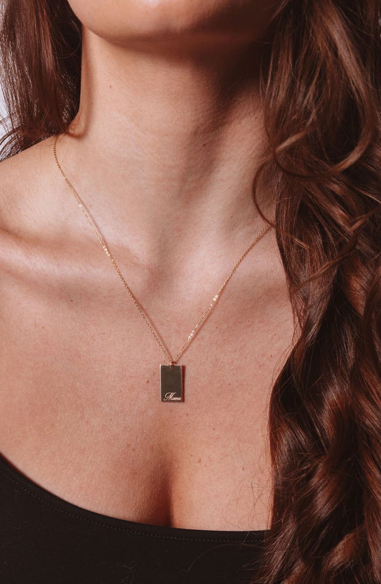 Set & Stones Stella Mama Pendant Necklace, Alternate, color, Gold