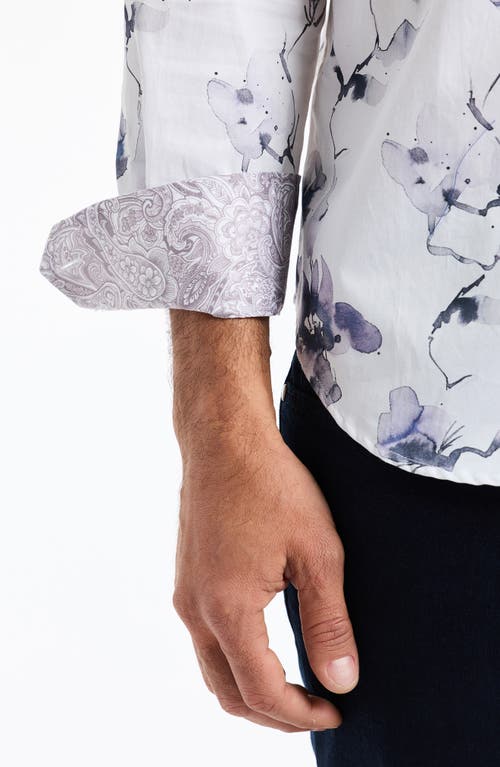 Robert Graham Dornan Long Sleeve Button-up Shirt In White