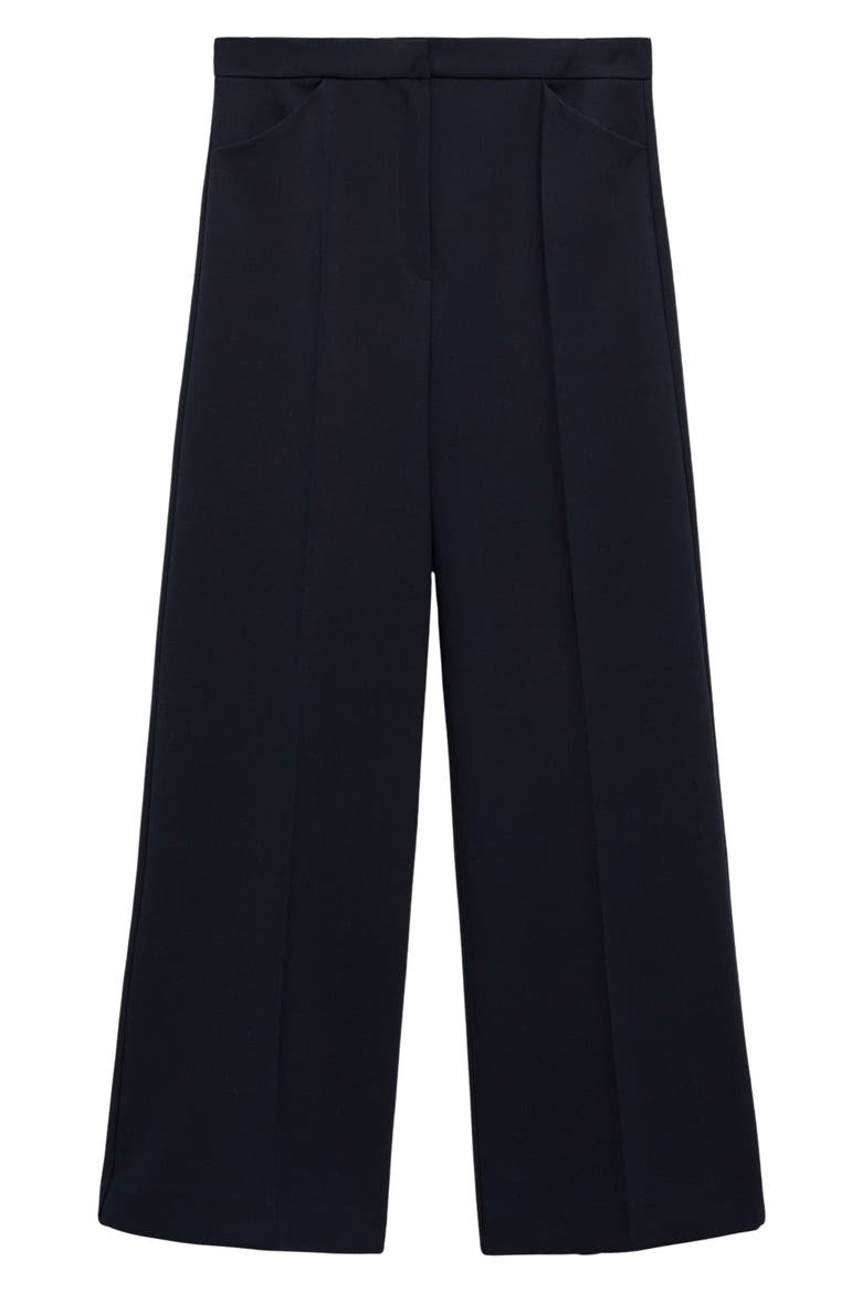 Wide Leg Crop Pants, Alternate, color, DARK NAVY