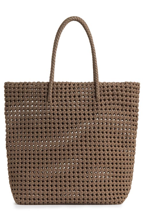 Reiss Womens Taupe Nancy Woven Tote Bag In Brown