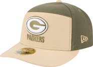 New Era Men's New Era Light Beige/Olive Green Bay Packers Two-Tone Color Pack Split Panel 59FIFTY Fitted Hat