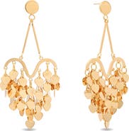 EYE CANDY LOS ANGELES Teresa Heart Charm Statement Drop Earrings
