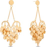 EYE CANDY LOS ANGELES Teresa Heart Charm Statement Drop Earrings
