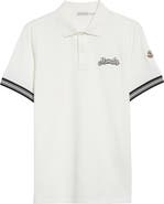 Moncler Logo Embroidered Cotton Polo