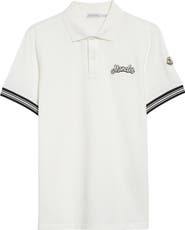 Moncler Logo Embroidered Cotton Polo