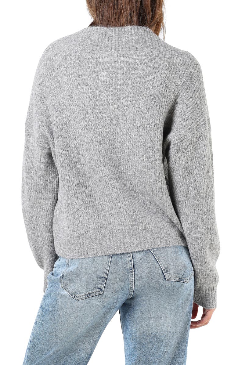 Noisy may Balance Drop Shoulder V-Neck Sweater, Alternate, color,