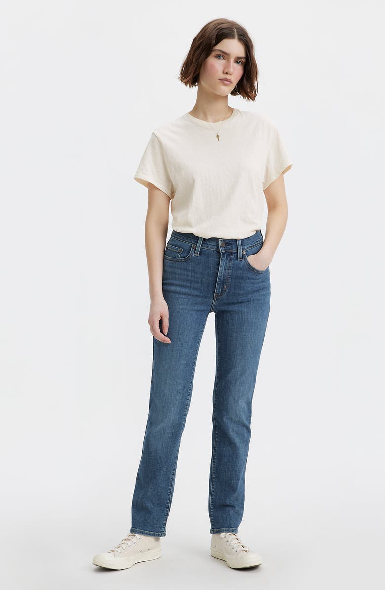 Levi's 724<sup>™</sup> High Waist Straight Leg Jeans, Alternate, color, Way Way Back