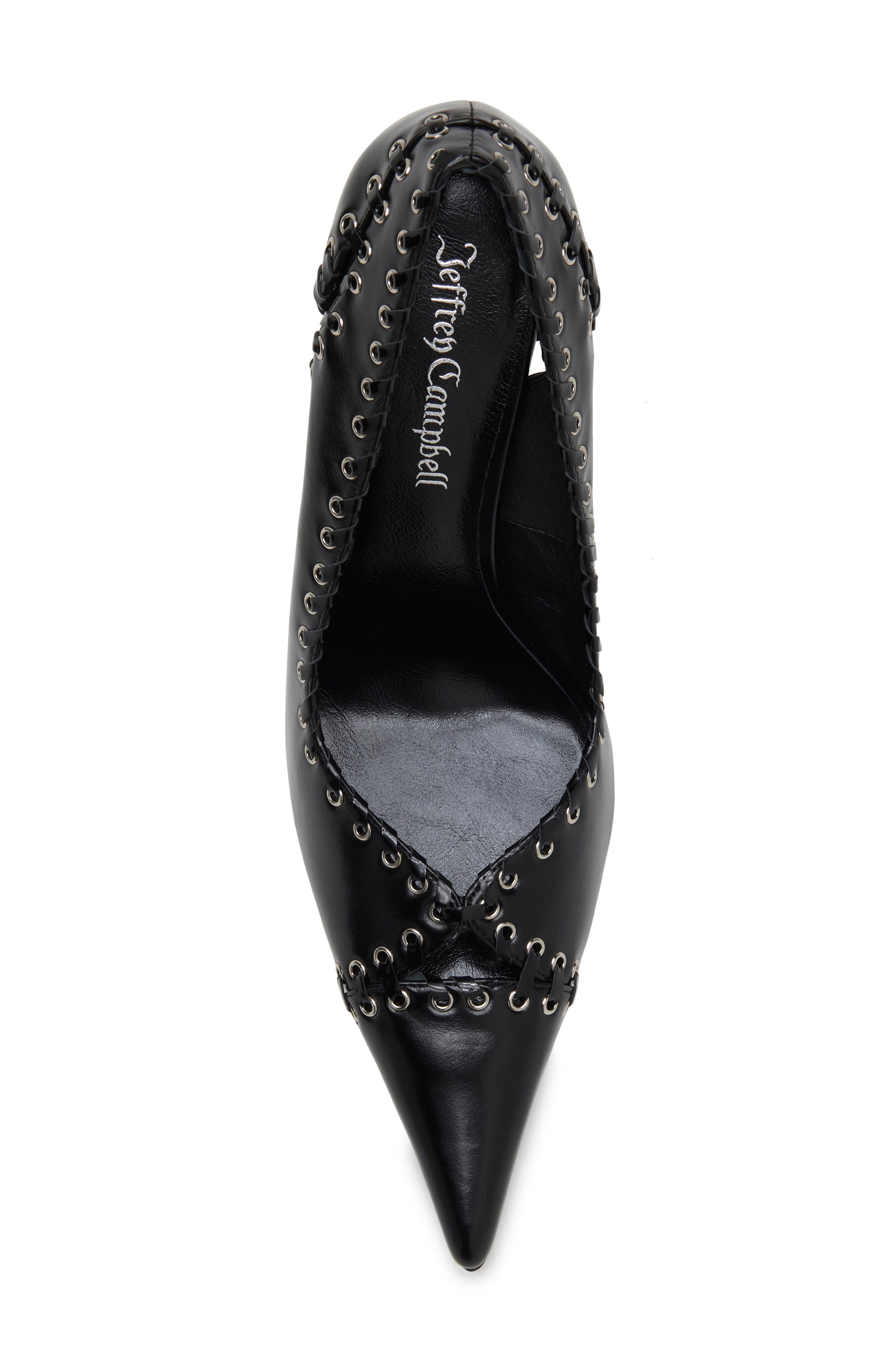 Fix Me Pointed Cap Toe Pump, Alternate, color, BLACK