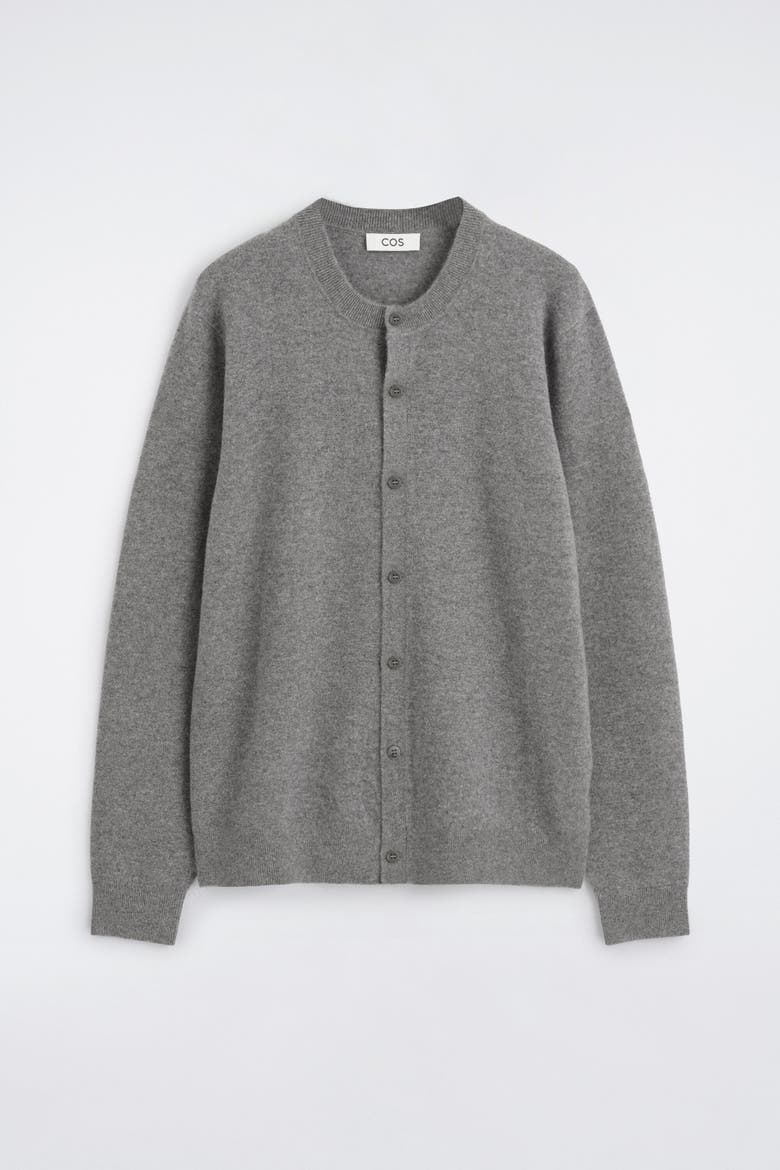 Cashmere Cardigan, Alternate, color, GRAY MÉLANGE