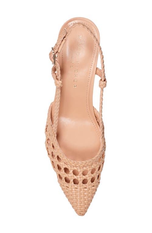 Marc Fisher Ltd Zunnie Slingback Pointed Toe Pump In Neutral