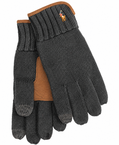 Suede Trim Touch Glove