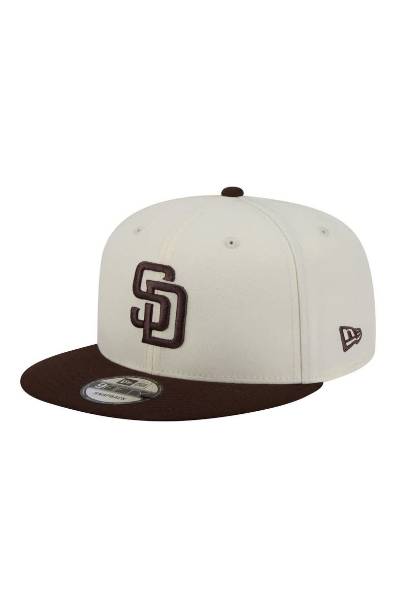 New Era Men's New Era Cream/Brown San Diego Padres Localized 9FIFTY Snapback Hat, Alternate, color, Cream